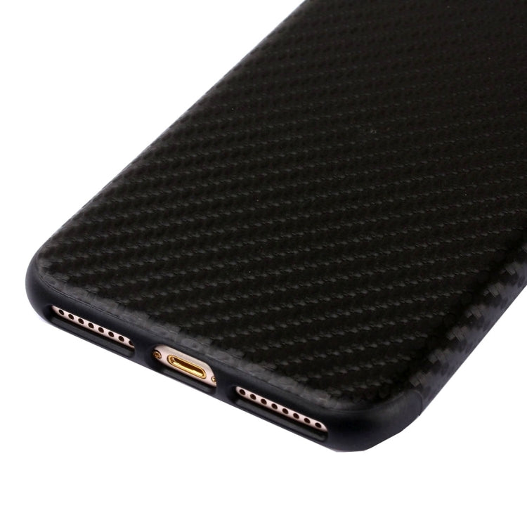 For iPhone 8 Plus & 7 Plus   Artistic Carbon Fibre Texture Soft TPU Protective Back Case