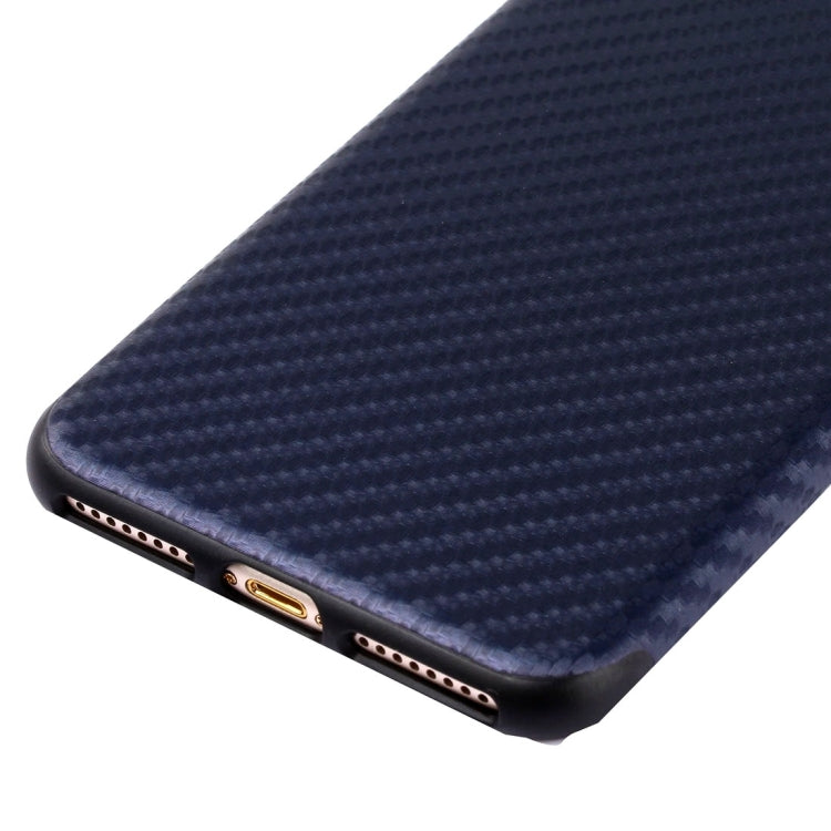 For iPhone 8 Plus & 7 Plus   Artistic Carbon Fibre Texture Soft TPU Protective Back Case