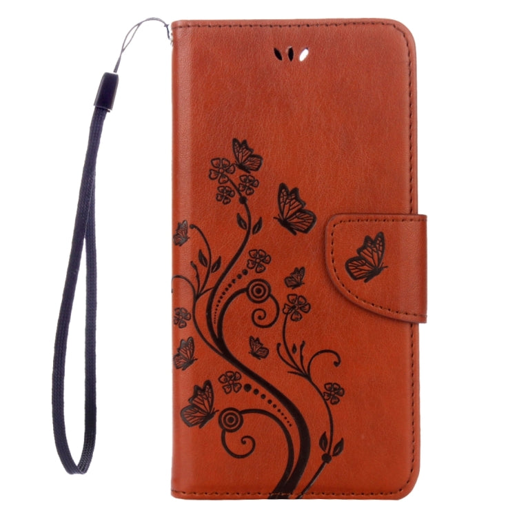 For iPhone 8 Plus & 7 Plus   Flowers Embossing Horizontal Flip Leather Case with Holder & Card Slots & Wallet & Lanyard