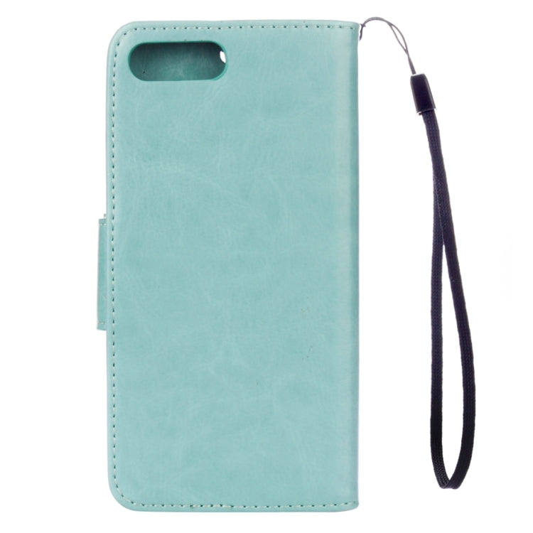 For iPhone 8 Plus & 7 Plus   Flowers Embossing Horizontal Flip Leather Case with Holder & Card Slots & Wallet & Lanyard
