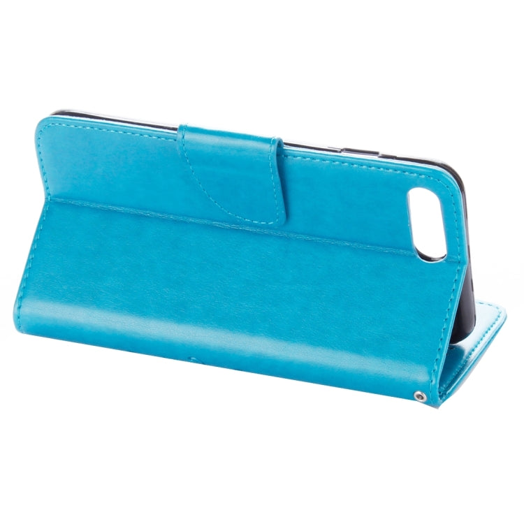 For iPhone 8 Plus & 7 Plus   Flowers Embossing Horizontal Flip Leather Case with Holder & Card Slots & Wallet & Lanyard
