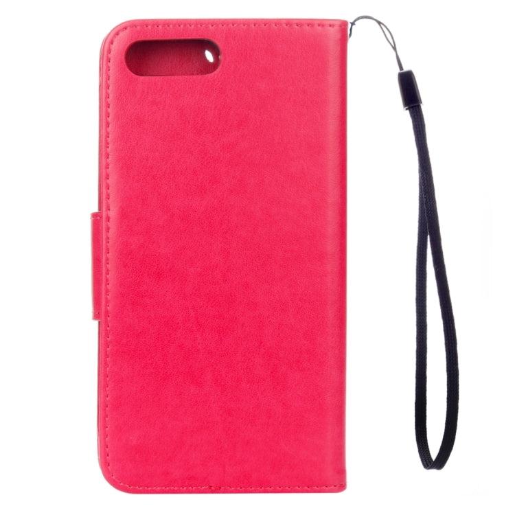 For iPhone 8 Plus & 7 Plus   Flowers Embossing Horizontal Flip Leather Case with Holder & Card Slots & Wallet & Lanyard