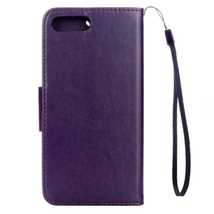 For iPhone 8 Plus & 7 Plus   Flowers Embossing Horizontal Flip Leather Case with Holder & Card Slots & Wallet & Lanyard