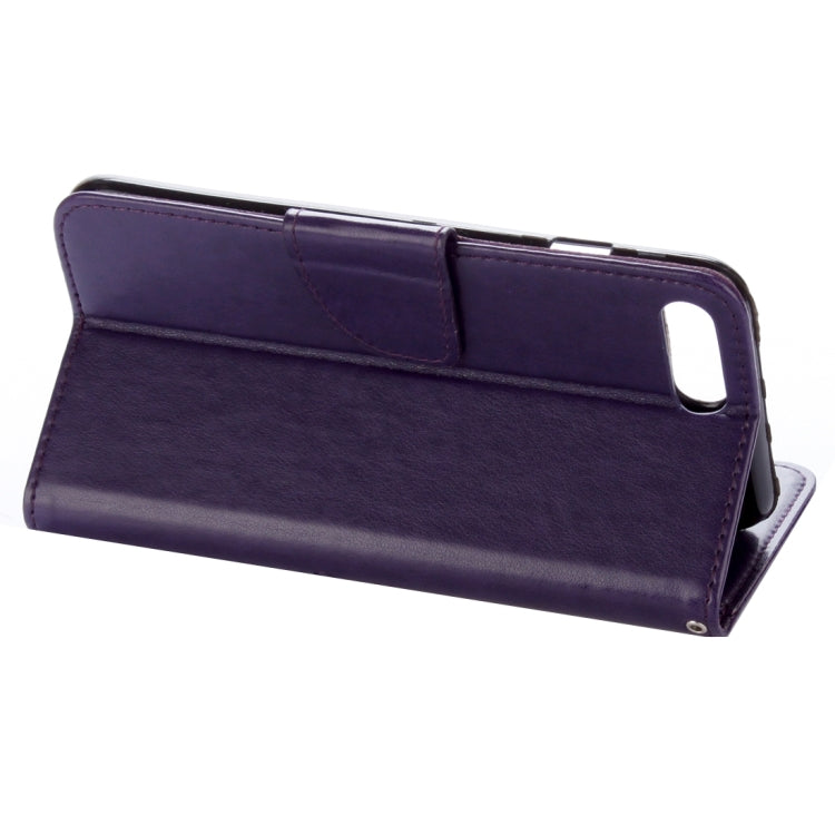 For iPhone 8 Plus & 7 Plus   Flowers Embossing Horizontal Flip Leather Case with Holder & Card Slots & Wallet & Lanyard