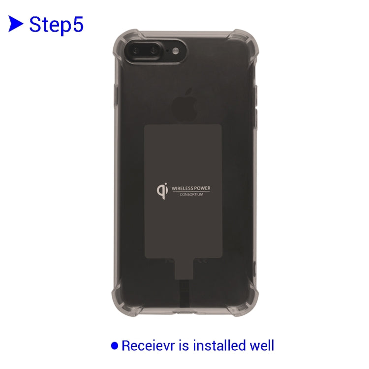 3 in 1 for iPhone 8 Plus & 7 Plus   Soft TPU Protective Case + QI Standard Wireless Charging Receiver + QI Standard Wireless Charging Transmitter, Got CE and FCC certification