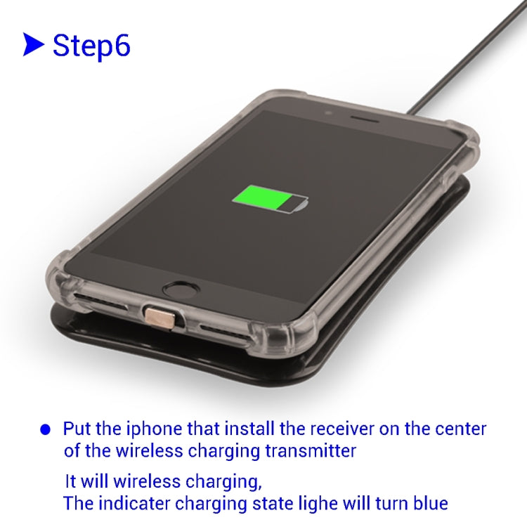 3 in 1 for iPhone 8 Plus & 7 Plus   Soft TPU Protective Case + QI Standard Wireless Charging Receiver + QI Standard Wireless Charging Transmitter, Got CE and FCC certification