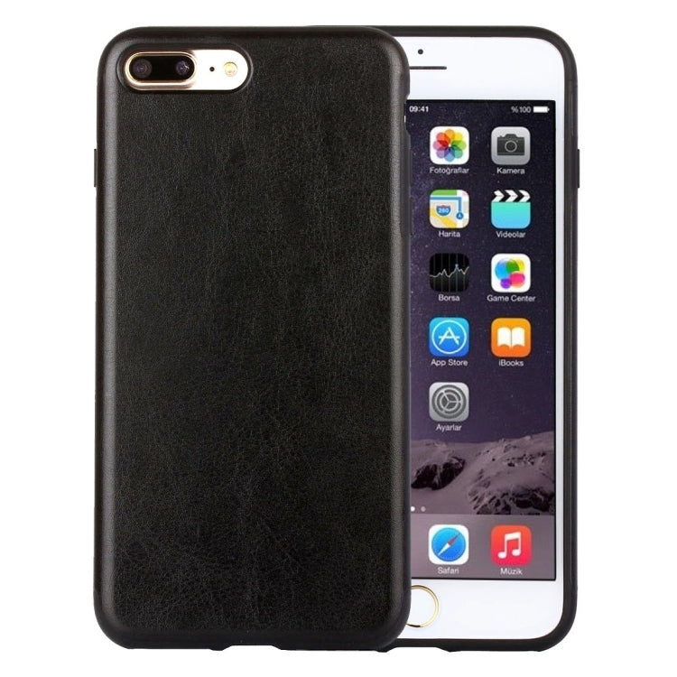 For iPhone 8 Plus & 7 Plus   Crazy Horse Texture PU + TPU Protective Back Case