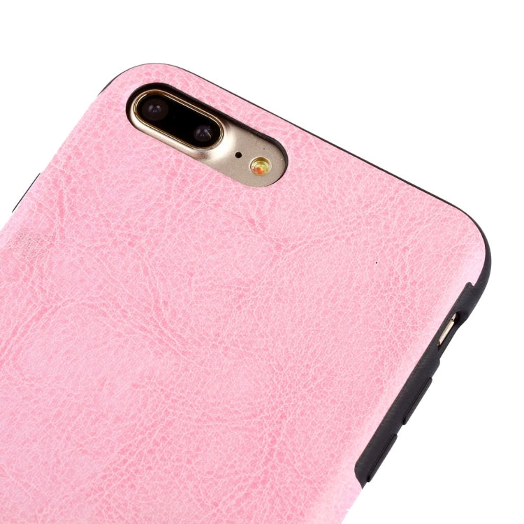 For iPhone 8 Plus & 7 Plus   Crazy Horse Texture PU + TPU Protective Back Case