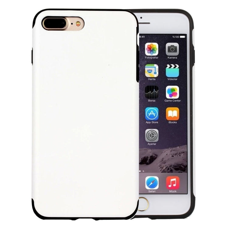 For iPhone 8 Plus & 7 Plus   Crazy Horse Texture PU + TPU Protective Back Case