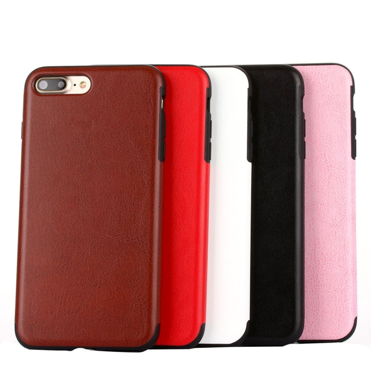 For iPhone 8 Plus & 7 Plus   Crazy Horse Texture PU + TPU Protective Back Case