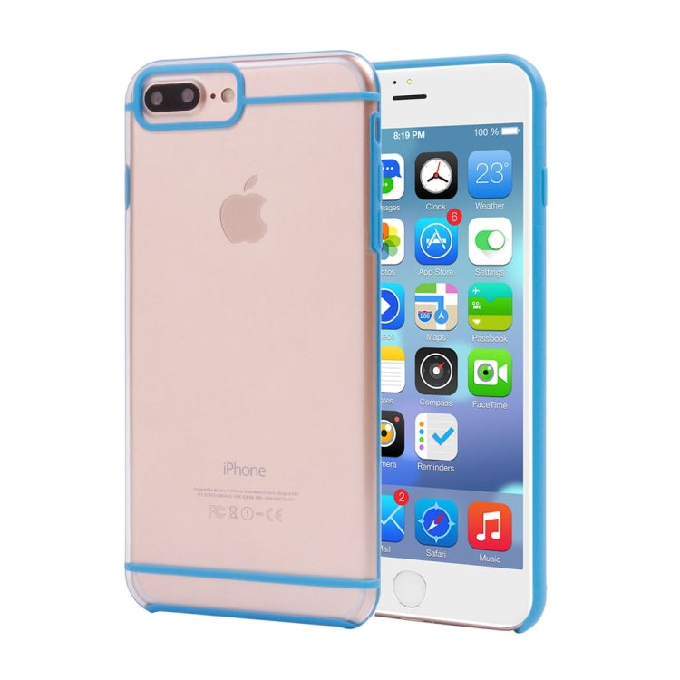 2 in 1 iPhone 8 Plus & 7 Plus   Transparent TPU  Protective Cover Case