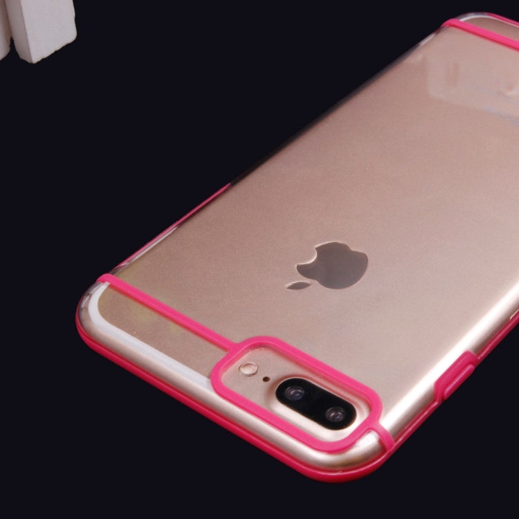 2 in 1 iPhone 8 Plus & 7 Plus   Transparent TPU  Protective Cover Case