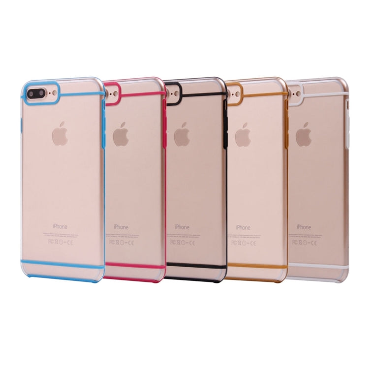 2 in 1 iPhone 8 Plus & 7 Plus   Transparent TPU  Protective Cover Case