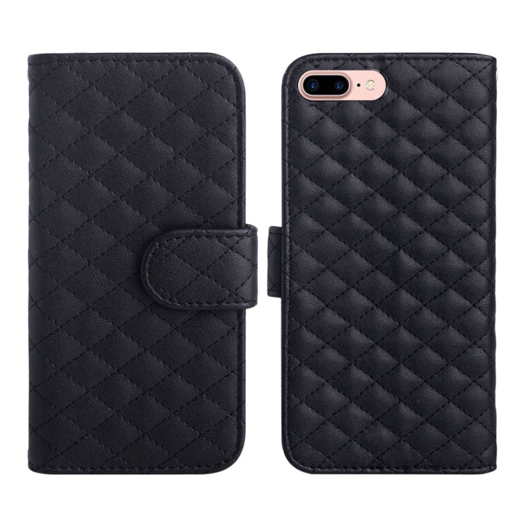 AA00356 For iPhone 8 Plus & 7 Plus   Diamond Lattice Texture Horizontal Flip Leather Protective Case with Holder & Card Slots & Wallet & Photo Frame