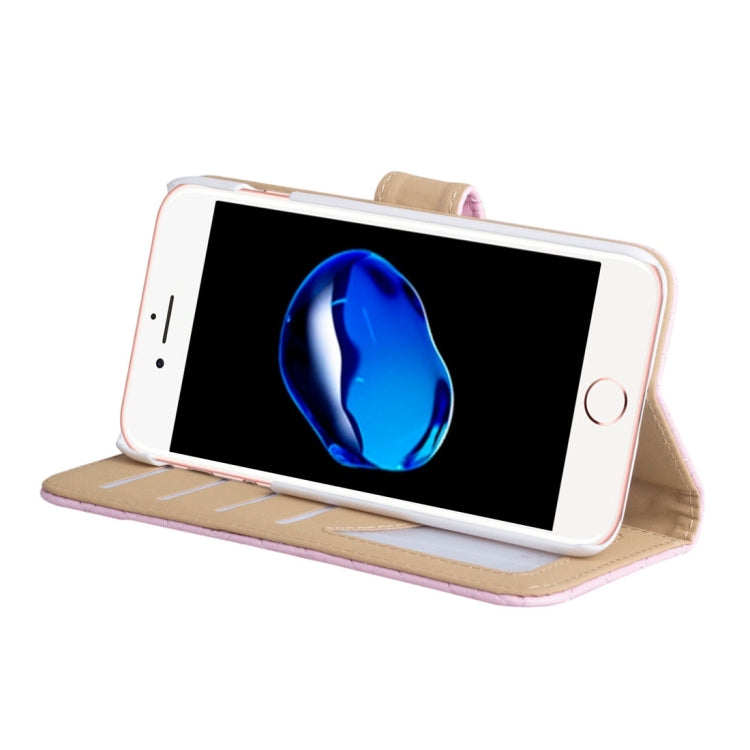 AA00356 For iPhone 8 Plus & 7 Plus   Diamond Lattice Texture Horizontal Flip Leather Protective Case with Holder & Card Slots & Wallet & Photo Frame