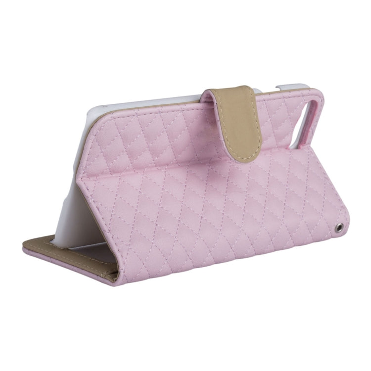 AA00356 For iPhone 8 Plus & 7 Plus   Diamond Lattice Texture Horizontal Flip Leather Protective Case with Holder & Card Slots & Wallet & Photo Frame