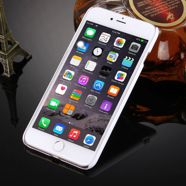 For iPhone 8 Plus & 7 Plus   Embossed Lotus Pattern Plastic Protective Back Cover Case