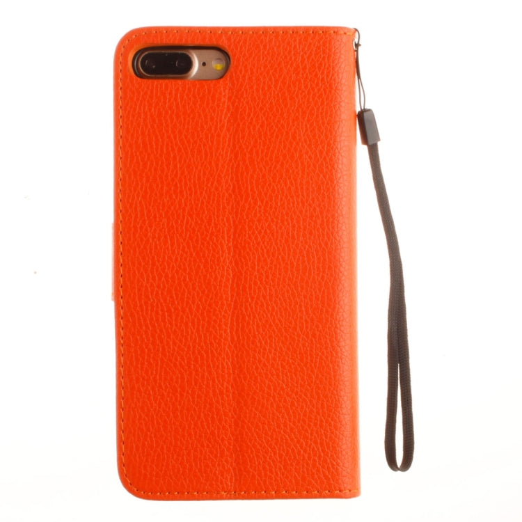 For iPhone 8 Plus & 7 Plus   Litchi Texture Horizontal Flip PU Leather Case with Holder & Card Slots & Wallet