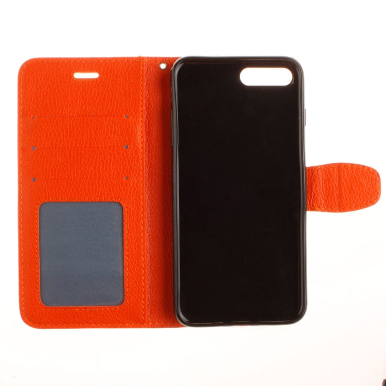 For iPhone 8 Plus & 7 Plus   Litchi Texture Horizontal Flip PU Leather Case with Holder & Card Slots & Wallet