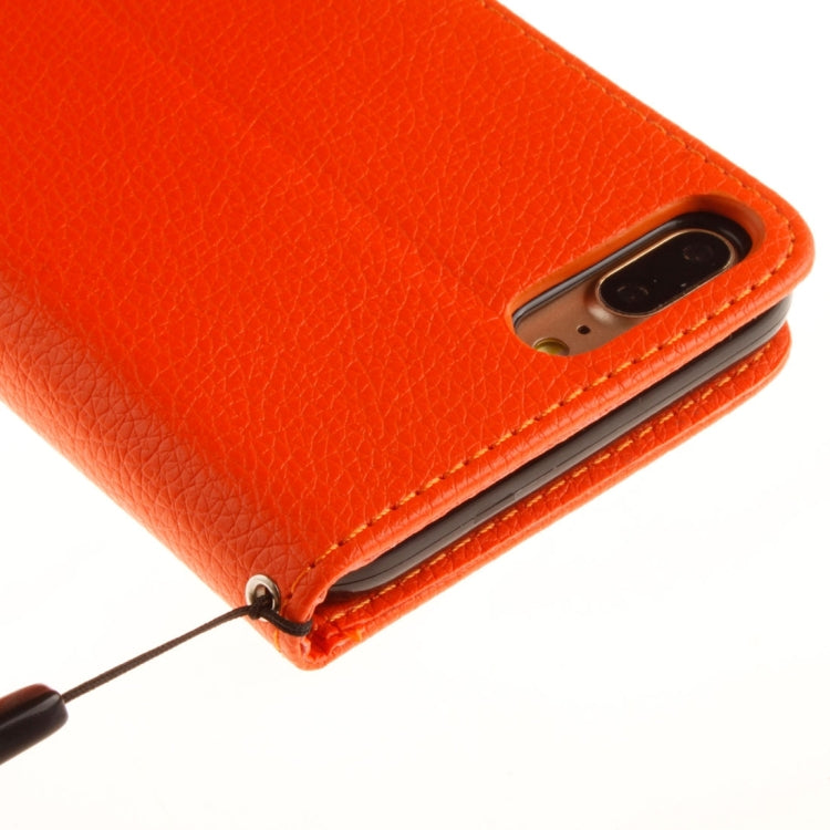 For iPhone 8 Plus & 7 Plus   Litchi Texture Horizontal Flip PU Leather Case with Holder & Card Slots & Wallet