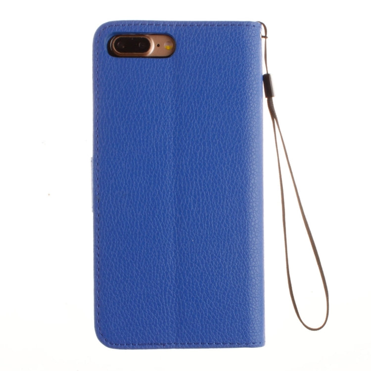 For iPhone 8 Plus & 7 Plus   Litchi Texture Horizontal Flip PU Leather Case with Holder & Card Slots & Wallet