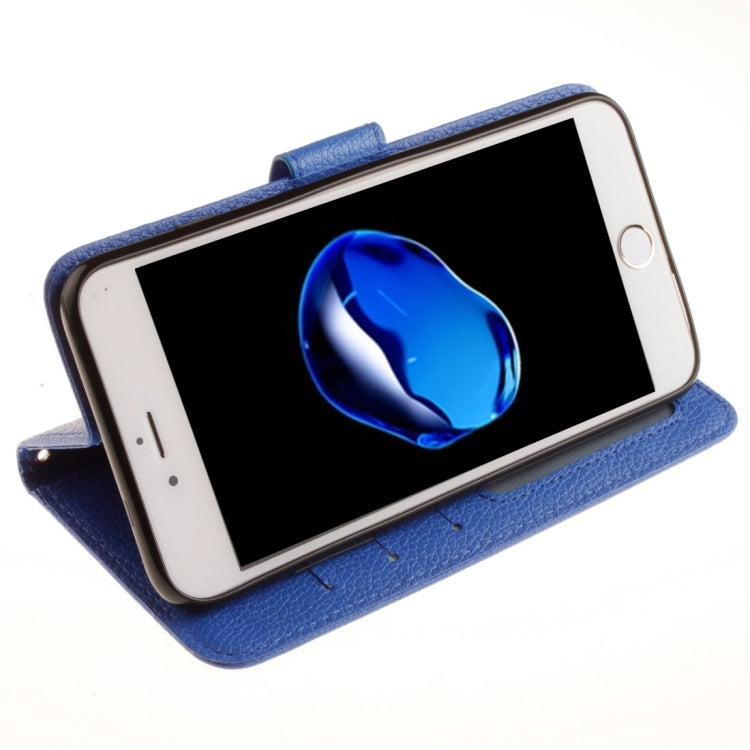 For iPhone 8 Plus & 7 Plus   Litchi Texture Horizontal Flip PU Leather Case with Holder & Card Slots & Wallet