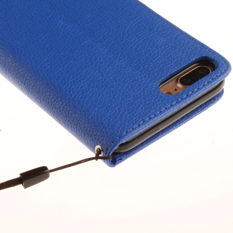 For iPhone 8 Plus & 7 Plus   Litchi Texture Horizontal Flip PU Leather Case with Holder & Card Slots & Wallet