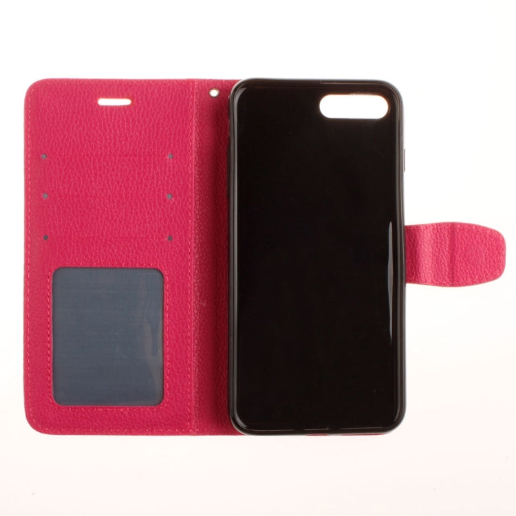 For iPhone 8 Plus & 7 Plus   Litchi Texture Horizontal Flip PU Leather Case with Holder & Card Slots & Wallet
