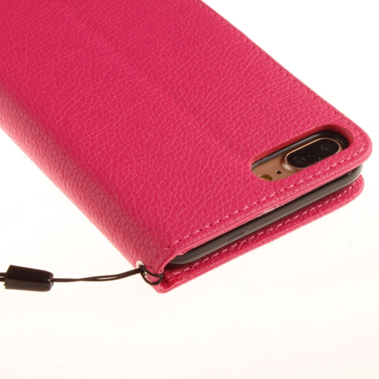For iPhone 8 Plus & 7 Plus   Litchi Texture Horizontal Flip PU Leather Case with Holder & Card Slots & Wallet