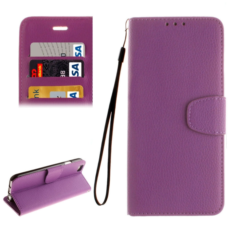 For iPhone 8 Plus & 7 Plus   Litchi Texture Horizontal Flip PU Leather Case with Holder & Card Slots & Wallet