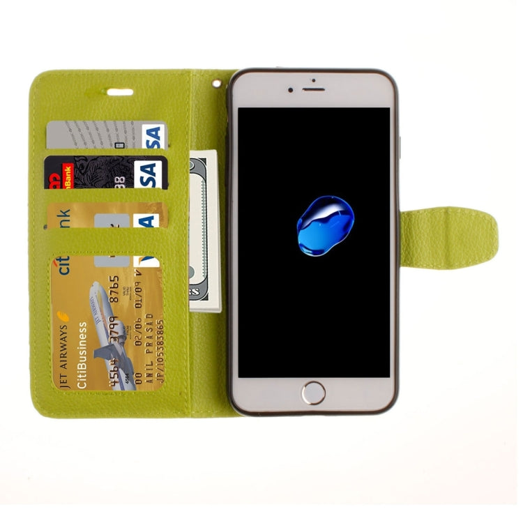 For iPhone 8 Plus & 7 Plus   Litchi Texture Horizontal Flip PU Leather Case with Holder & Card Slots & Wallet