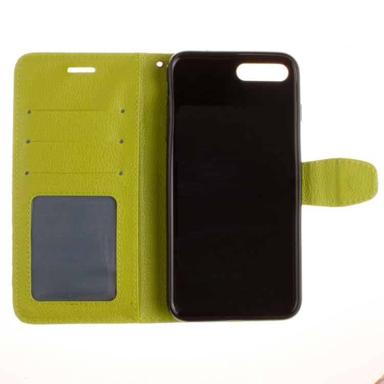 For iPhone 8 Plus & 7 Plus   Litchi Texture Horizontal Flip PU Leather Case with Holder & Card Slots & Wallet