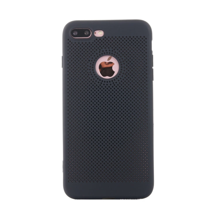 For iPhone 8 Plus & 7 Plus   Heat Dissipation Mesh TPU Protective Back Cover Case