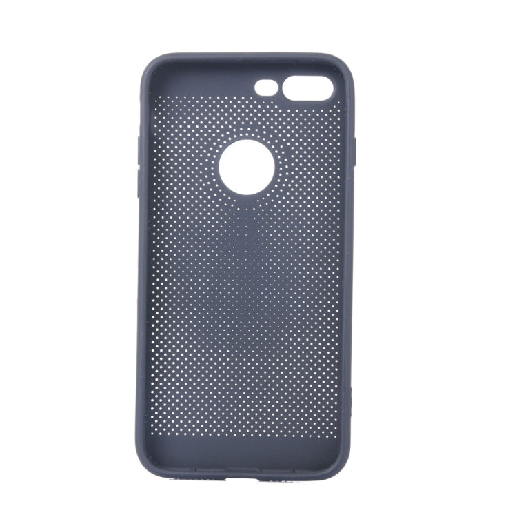 For iPhone 8 Plus & 7 Plus   Heat Dissipation Mesh TPU Protective Back Cover Case