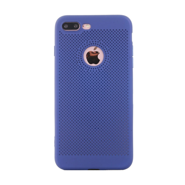 For iPhone 8 Plus & 7 Plus   Heat Dissipation Mesh TPU Protective Back Cover Case