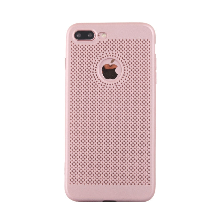 For iPhone 8 Plus & 7 Plus   Heat Dissipation Mesh TPU Protective Back Cover Case