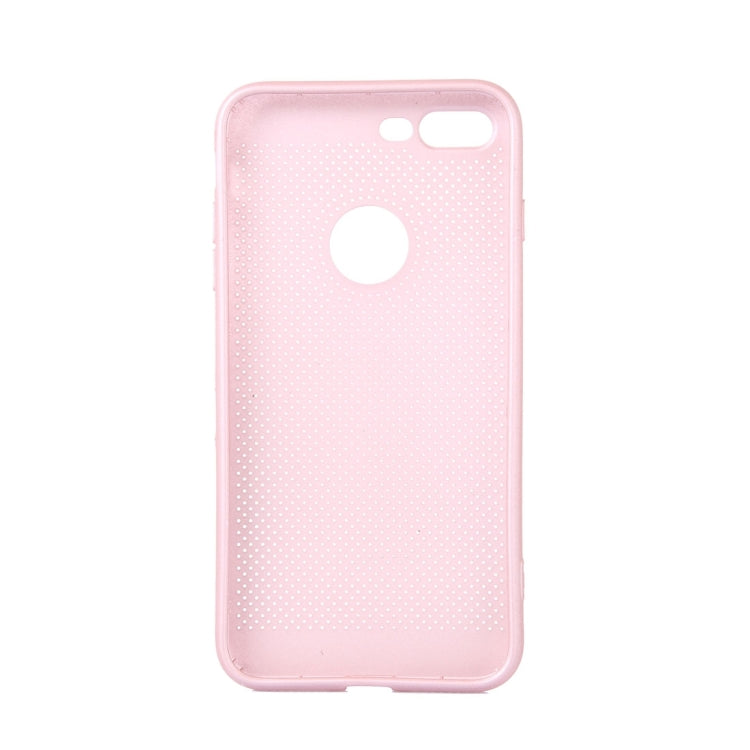 For iPhone 8 Plus & 7 Plus   Heat Dissipation Mesh TPU Protective Back Cover Case