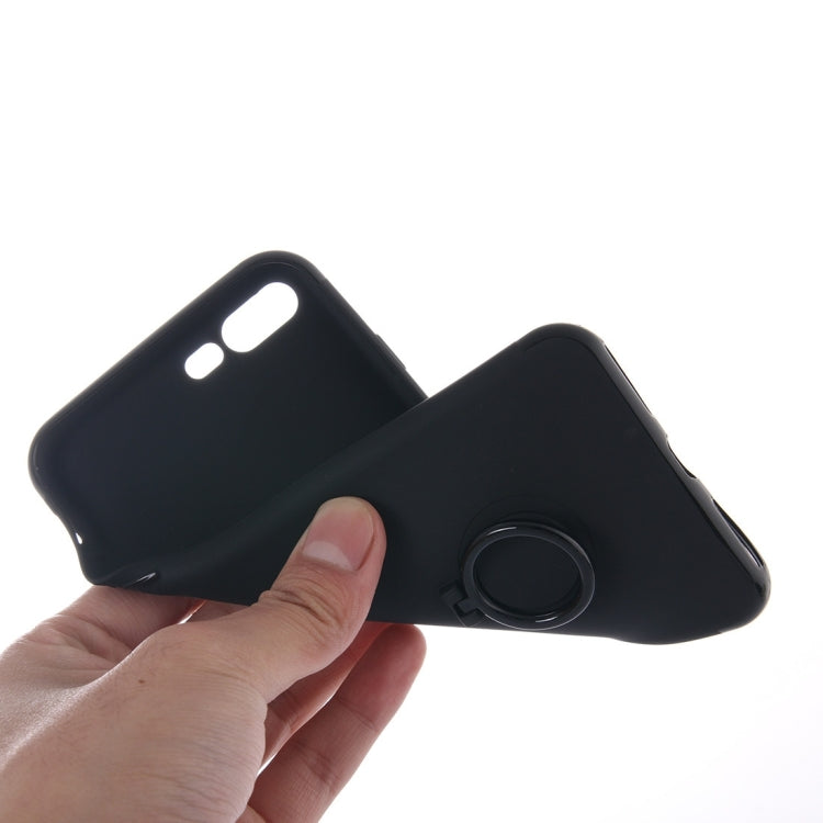 For iPhone 8 Plus & 7 Plus   Ultra Thin Soft TPU Protective Back Cover Case with Ring Holder Stand
