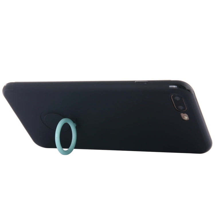 For iPhone 8 Plus & 7 Plus   Ultra Thin Soft TPU Protective Back Cover Case with Ring Holder Stand