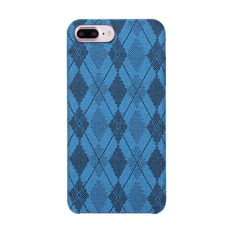 For iPhone 8 Plus & 7 Plus   Diamond Lattice Pattern TPU Protective Back Cover Case