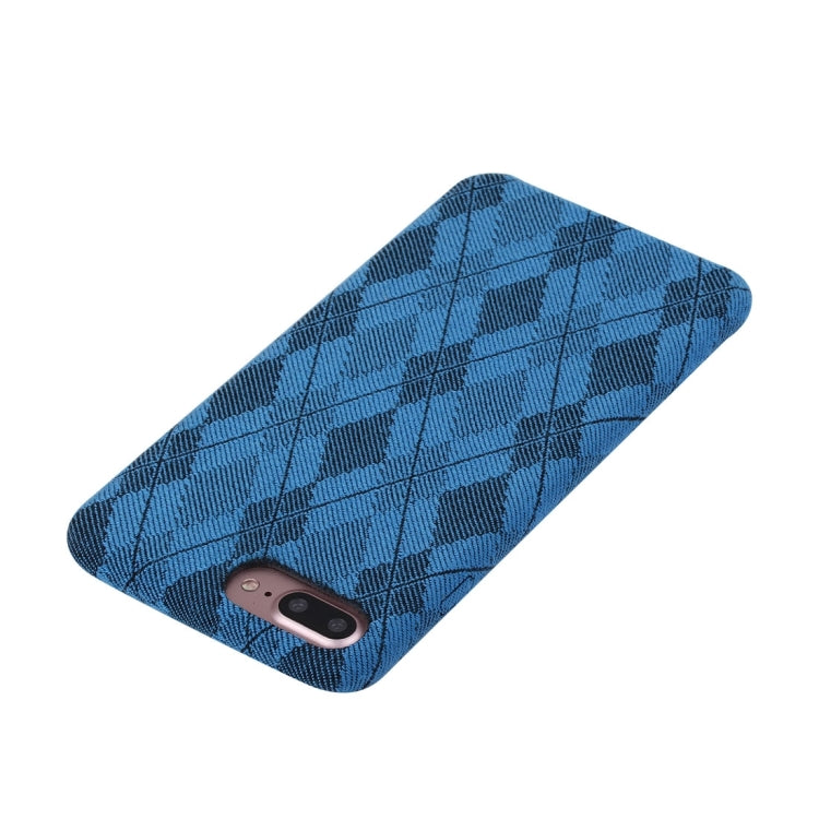 For iPhone 8 Plus & 7 Plus   Diamond Lattice Pattern TPU Protective Back Cover Case