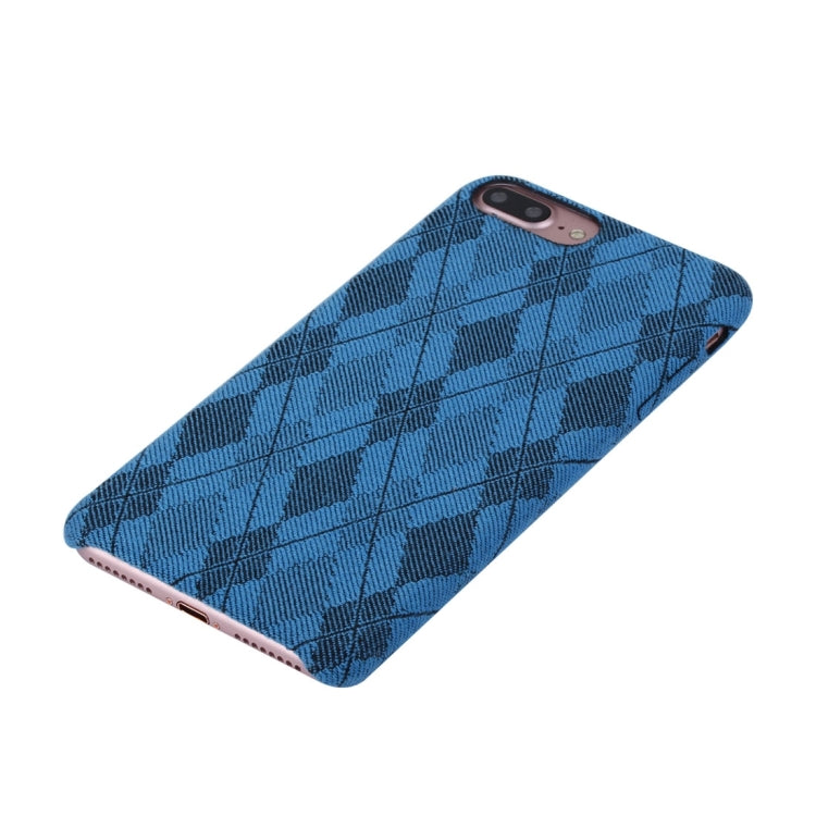 For iPhone 8 Plus & 7 Plus   Diamond Lattice Pattern TPU Protective Back Cover Case