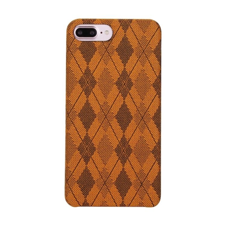 For iPhone 8 Plus & 7 Plus   Diamond Lattice Pattern TPU Protective Back Cover Case