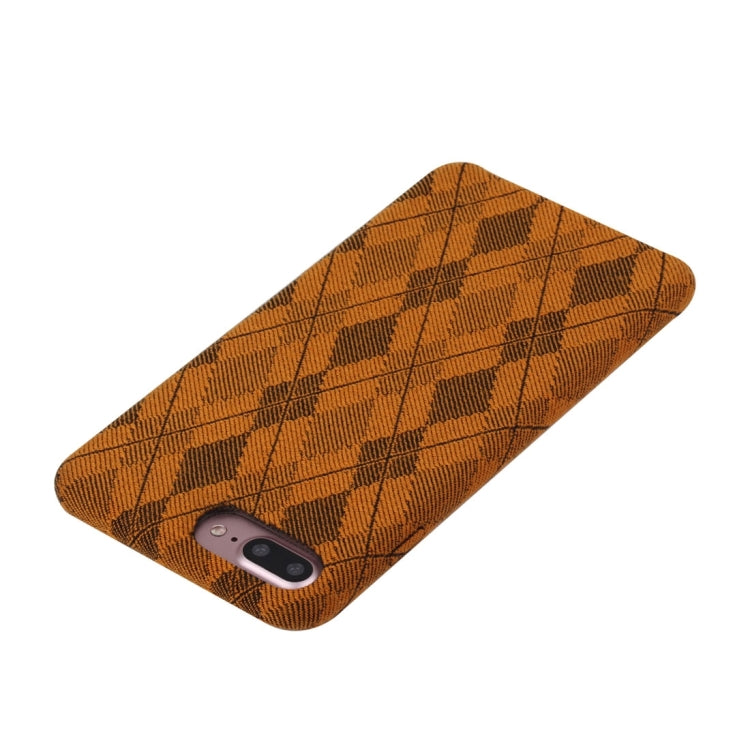 For iPhone 8 Plus & 7 Plus   Diamond Lattice Pattern TPU Protective Back Cover Case