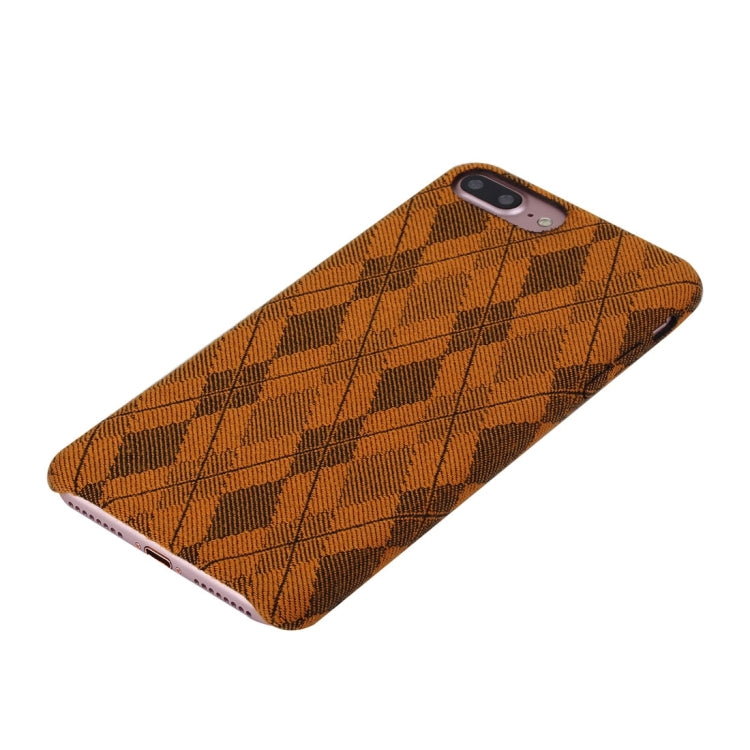 For iPhone 8 Plus & 7 Plus   Diamond Lattice Pattern TPU Protective Back Cover Case