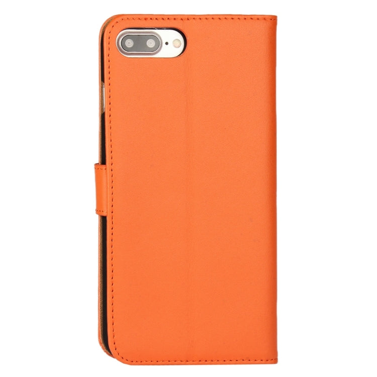 For iPhone 8 Plus & 7 Plus   Genuine Split Horizontal Flip Leather Case with Holder & Card Slots & Wallet