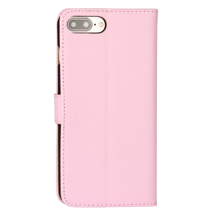 For iPhone 8 Plus & 7 Plus   Genuine Split Horizontal Flip Leather Case with Holder & Card Slots & Wallet