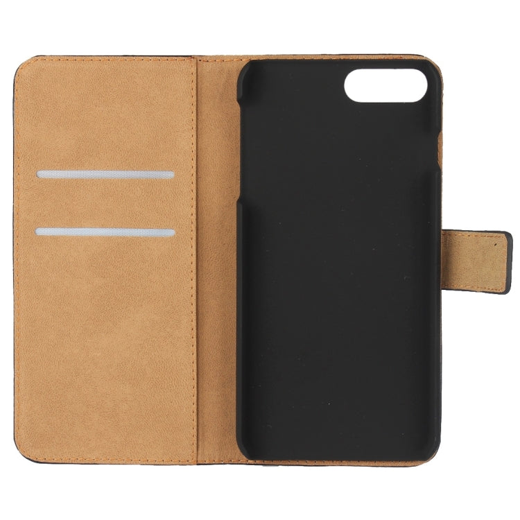 For iPhone 8 Plus & 7 Plus   Genuine Split Horizontal Flip Leather Case with Holder & Card Slots & Wallet