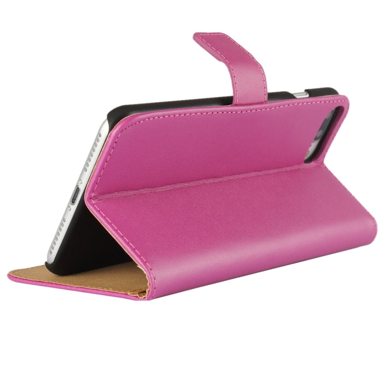 For iPhone 8 Plus & 7 Plus   Genuine Split Horizontal Flip Leather Case with Holder & Card Slots & Wallet
