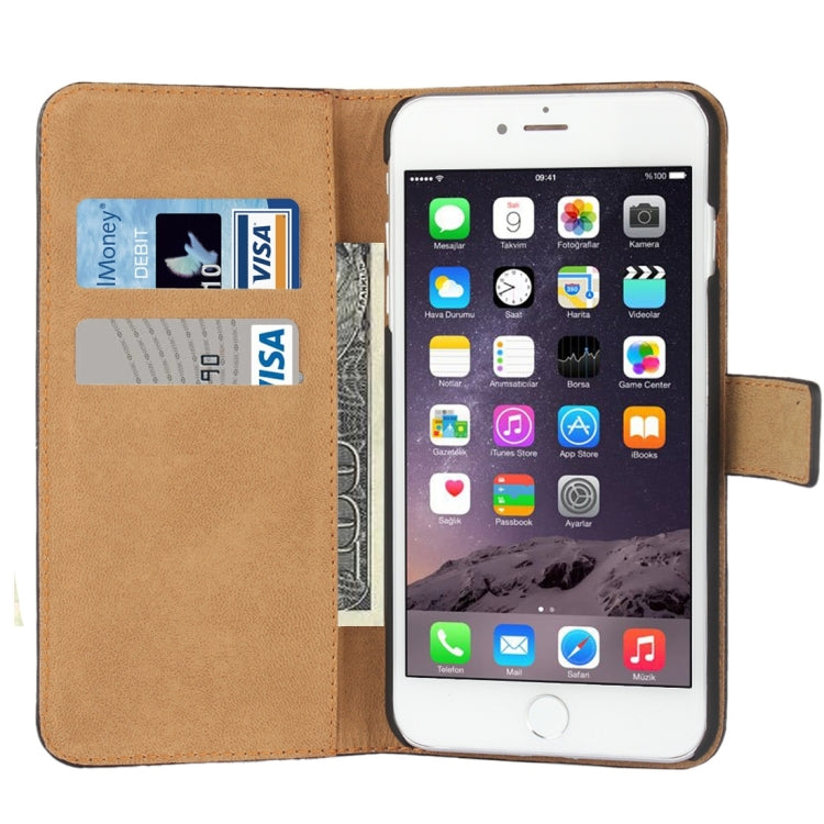 For iPhone 8 Plus & 7 Plus   Genuine Split Horizontal Flip Leather Case with Holder & Card Slots & Wallet